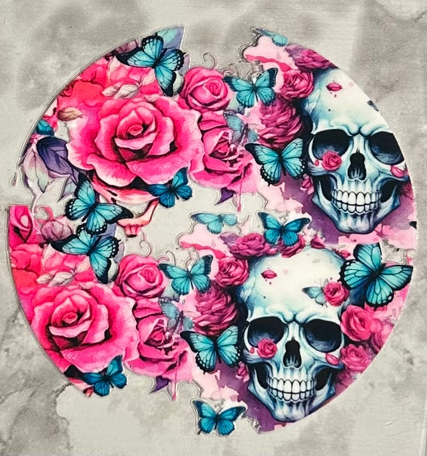 Pink skull